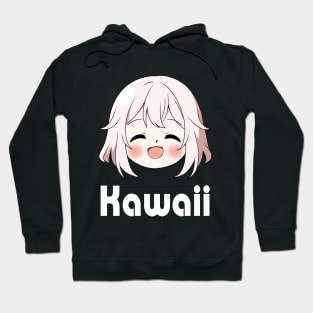 Cute Smiling Anime Emoji Kawaii - Anime Shirt Hoodie